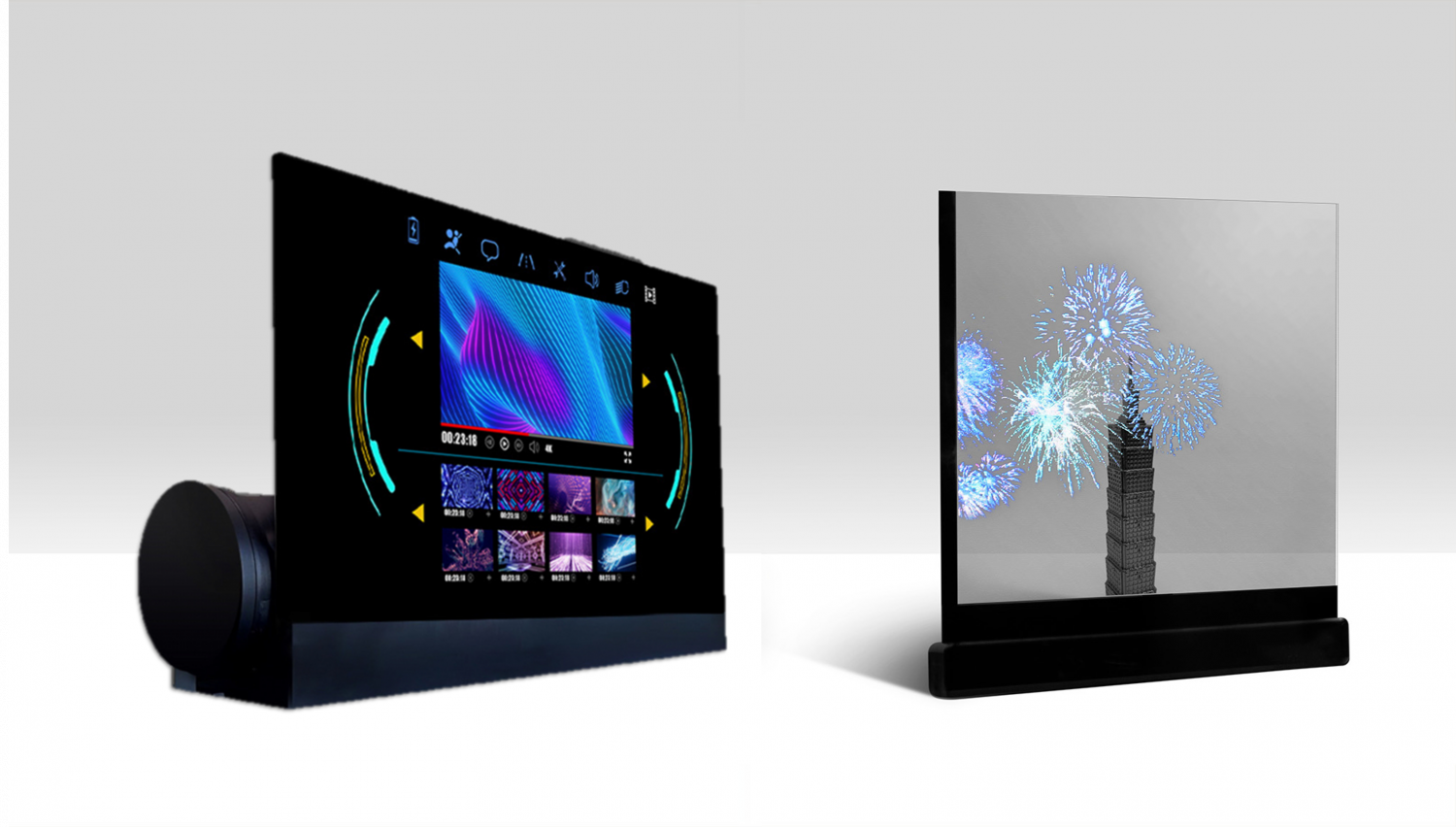 可卷式、折迭性、高透明